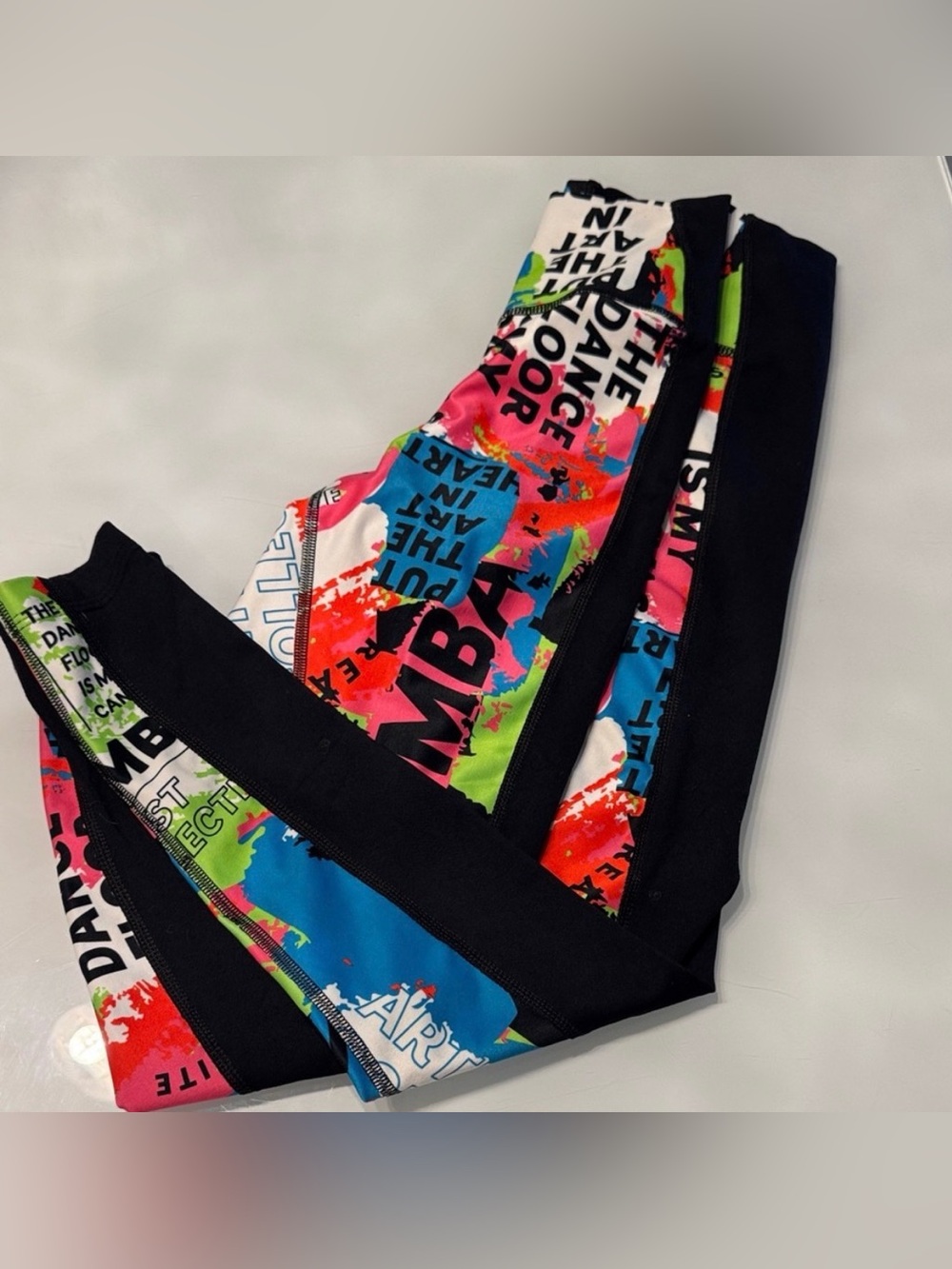 Zumba Free to Create - Black Multi Graphic Active Leggings